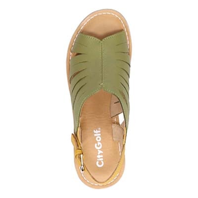 シティ ゴルフ City Golf  爽やかなサマーサンダル　GFL20145 KHAKI M　(23.0～23.5)