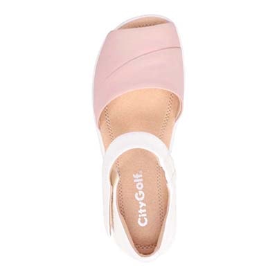 シティ ゴルフ City Golf  プラット製法のソフトカジュアルサンダル　GFL20146 WHITE/C M　(23.0～23.5)