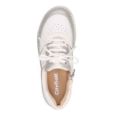 シティ ゴルフ City Golf  アウトステッチ製法のソフトカジュアルシューズ　GFL20147 WHITE/C 23.0