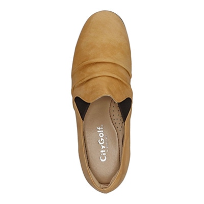 シティ ゴルフ City Golf ゆったりとした履き心地で大変好評なスリップオンカジュアルシューズ GFL5261 CAMEL 23.0