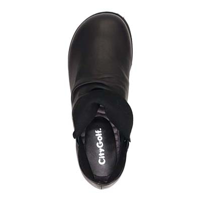 シティ ゴルフ City Golf  幅広５Eラストのカジュアルショートブーツ 防滑ソール GFL5305H BLACK 23.0