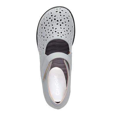 シティ ゴルフ City Golf  幅広５Eラストのパンチングカジュアルシューズ　GFL5307 L-GRAY 23.0