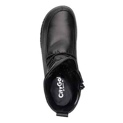 【防滑仕様】シティ ゴルフ City Golf 3.0cmショートブーツ GFL7504F BLACK 23.0