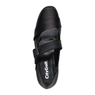 シティ ゴルフ City Golf  すっきりした3Eラストのストラップシューズ　GFL8300 BLACK 23.0