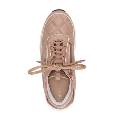 【撥水加工】HIROKO KOSHINO ヒールアップスニーカー  HKL1202 OAK 23.0