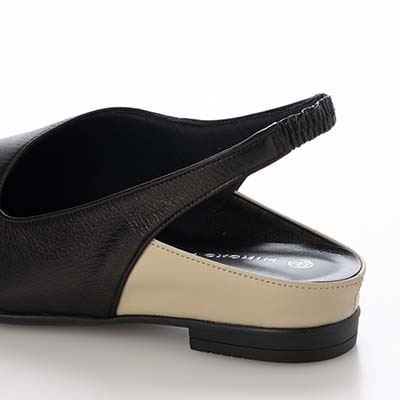 HIROKO KOSHINO バックストラップレザーパンプス　HKL3634 BLACK 23.0