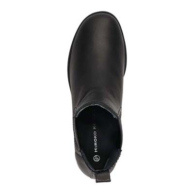 HIROKO KOSHINO しっとり＆ソフトなさわり心地が特徴の牛革を使用した ショート丈 サイドゴアブーツ  HKL4631 BLACK 23.0