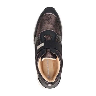 HIROKO KOSHINO ウェッジソールスニーカー　HKL6203 BLACK/ETHANE 23.0