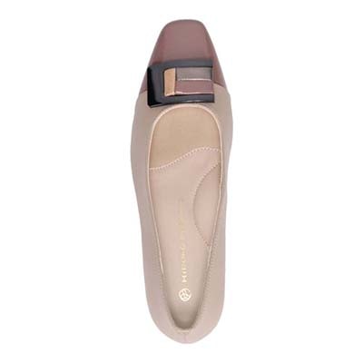 HIROKO KOSHINO ラインの綺麗なバックルモーチーフ飾り付き デザインパンプス HKL7502 BLACK 23.0