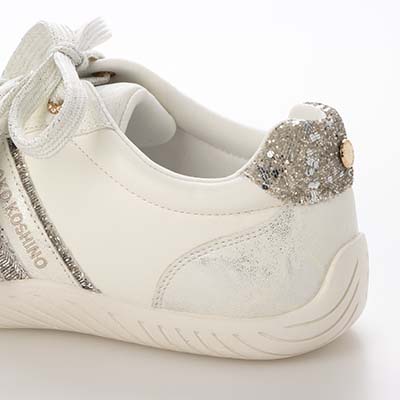 HIROKO KOSHINO レースアップスニーカー　HKL9000 WHITE 23.0