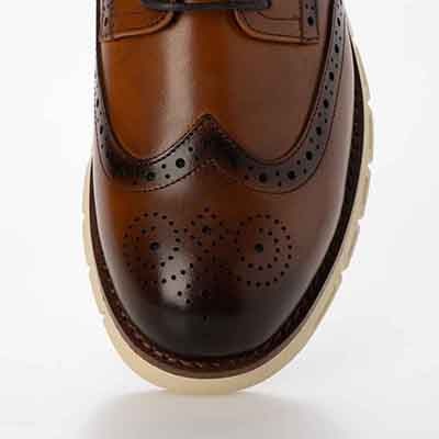 HIROKO KOSHINO HOMME  メンズ 外羽根ウイングチップドレスシューズ　HR5013 BROWN 25.0