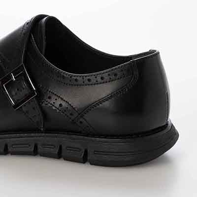 HIROKO KOSHINO HOMME  メンズ モンクストラップドレスシューズ　HR5015 BLACK 25.0