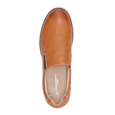 HIROKO KOSHINO HOMME  メンズ こがし系の素材を採用したカジュアルスリッポンスニーカー　HR5907 BROWN 25.0