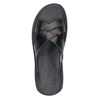 HIROKO KOSHINO HOMME  メンズ フラットサンダル　HR5911 BLACK M（25～25.5）