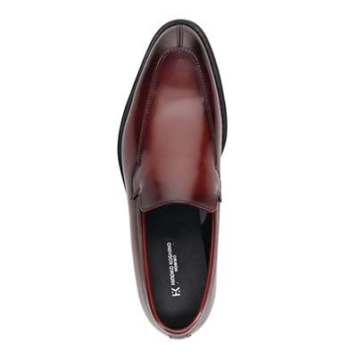 【大きいサイズ】HIROKO KOSHINO HOMME  メンズ エレガント ユーチップスリッポンドレスシューズ　HR8003 WINE 28.0