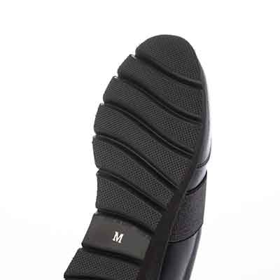 【撥水加工】HIROKO KOSHINO FEMME　ビジューオーナメントが綺麗なエレガンスカジュアルシューズ　HRL1004 BLACK M　(23.0～23.5)