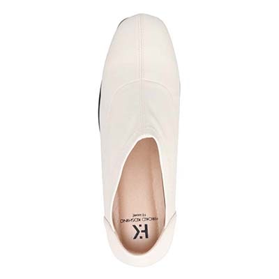 【防水加工】HIROKO KOSHINO FEMME　ストレッチパンプス　HRL1005 IVORY 23.0