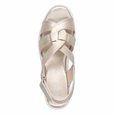 HIROKO KOSHINO FEMME クロスベルトウェッジサンダル HRL2028 BEIGE 23.0