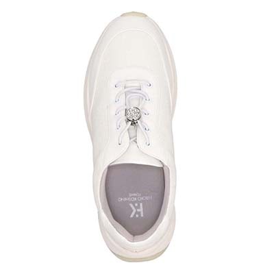 HIROKO KOSHINO FEMME グリッターとラインストーンで華やかなスニーカー　HRL5003 L-PINK 23.0