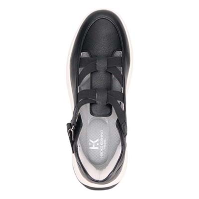 HIROKO KOSHINO FEMME クイックフィット ストラップ付スリッポンシューズ　HRL5009 BLACK 23.0