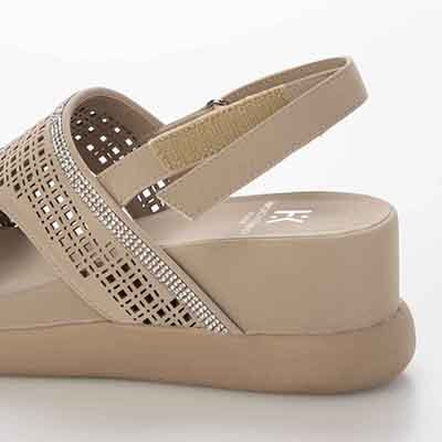 HIROKO KOSHINO FEMME ウェッジサンダル　HRL5010 BEIGE M　(23.0～23.5)