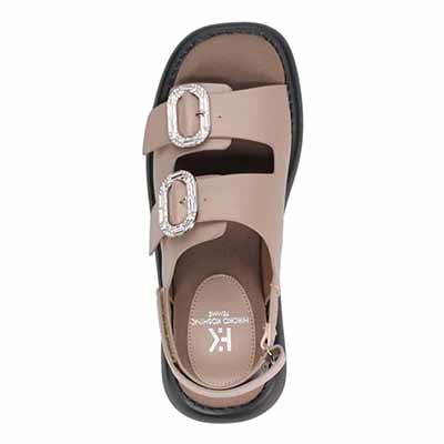 HIROKO KOSHINO FEMME バックル付きサンダル　HRL5011 OAK M　(23.0～23.5)