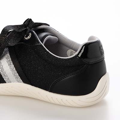 HIROKO KOSHINO FEMME キラキラ輝くメッシュに心躍る。バレエスニーカー　HRL7000 BLACK 23.0