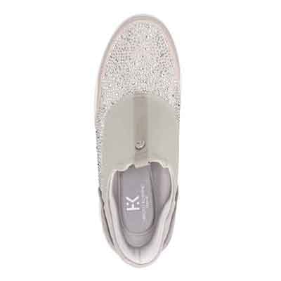 【撥水加工】HIROKO KOSHINO FEMME 大人のクイックフィットスニーカー HRL9001 SILVER 23