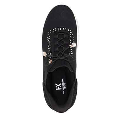 HIROKO KOSHINO FEMME ラメニットの大人可愛いスニーカー HRL9002 BLACK 23.0