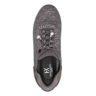 HIROKO KOSHINO FEMME ラメニットの大人可愛いスニーカー HRL9002 GRAY 23.0