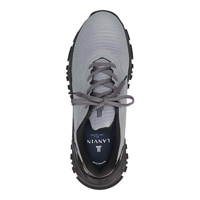 ランバンオンブルー LANVIN en Bleu 「リカバリーインソール」搭載で指圧効果により血行を115％促進。トレイルランニングスニーカー　LB1006XR GRAY 25.0