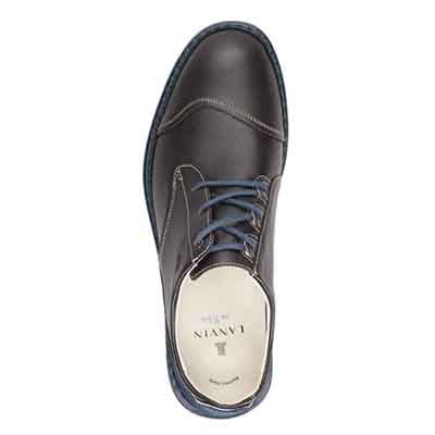 ランバンオンブルー LANVIN en Bleu 「Recovery Shiatsu Insole」搭載で指圧効果により血行を115％促進。LANVIN en Bleu　レースアップ カジュアルシューズ  LB1014XR D-GRAY 25.0