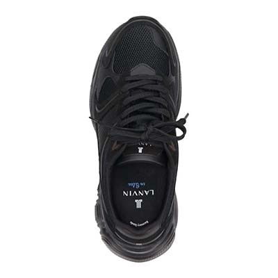 ランバンオンブルー LANVIN en Bleu 「リカバリーインソール」搭載で指圧効果により血行を115％促進。レースアップカジュアルスニーカー　LB5231XR WHITE 25.0