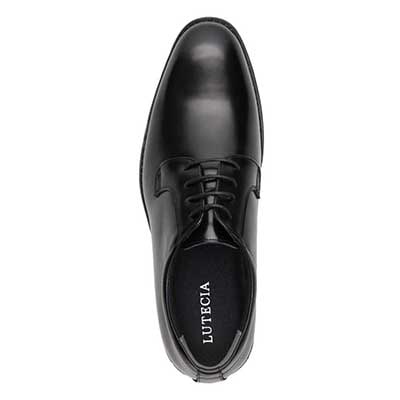 【超軽量】ルーテシア LUTECIA 外羽根プレーントゥ・ビジネスシューズ　LU7820 BLACK 25.0