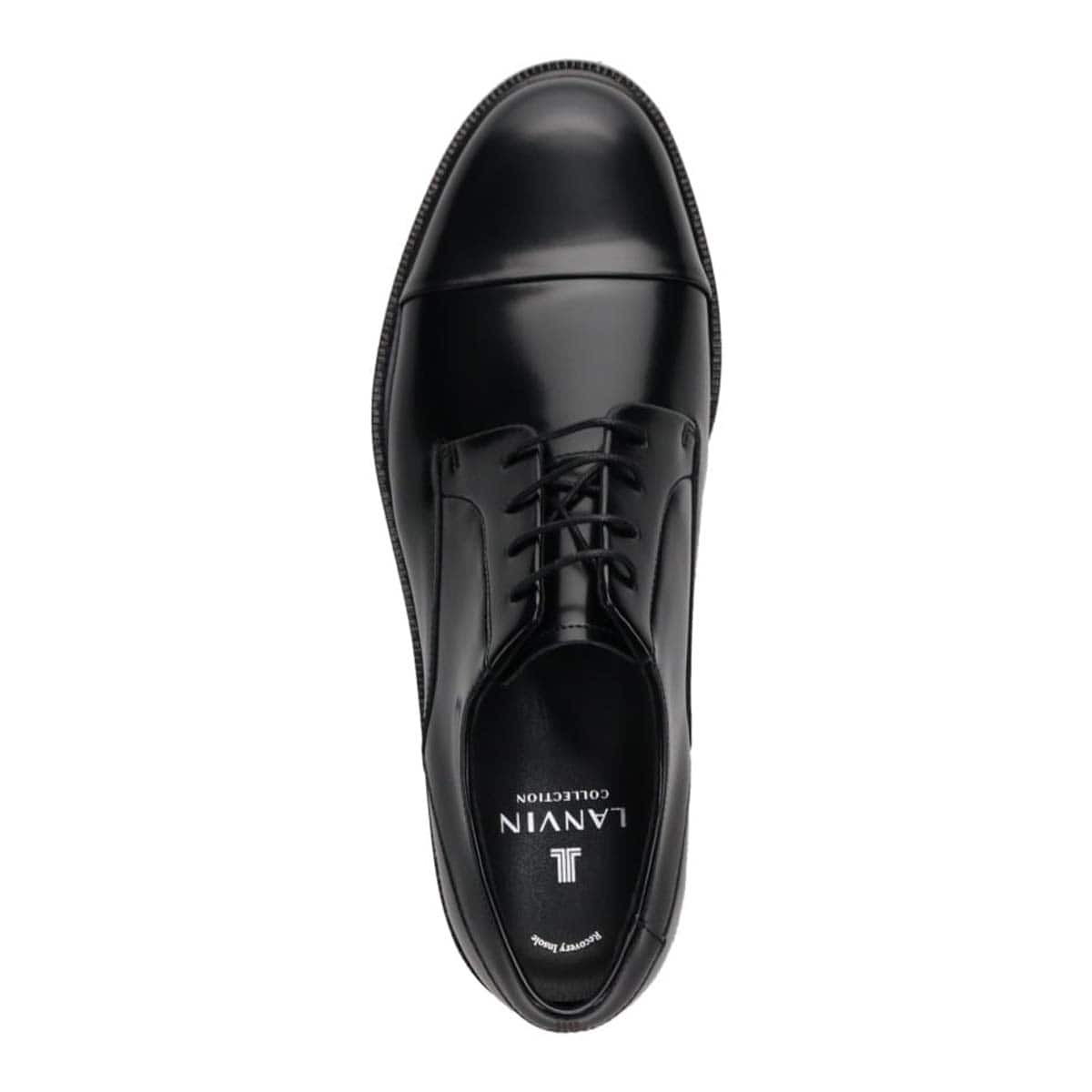 ランバンコレクション LANVIN COLLECTION 「リカバリーインソール」搭載で指圧効果により血行を115％促進。内羽根ストレートチップドレスシューズ　LV2981XR BLACK/D-BROWN 25