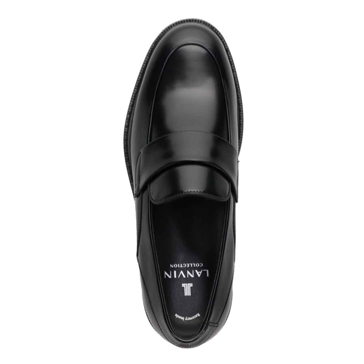 ランバンコレクション LANVIN COLLECTION 「リカバリー指圧インソール」搭載で指圧効果により血行を115％促進。コインローファー　LV2983XR BLACK 25.0
