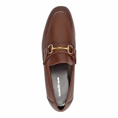 madras バイカラー・ラバーソールを使用した　ソフトスリップオンシューズ　Ｍ493 D-BROWN 25.0