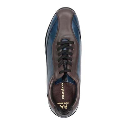 マドラス madras 特許 リカバリーメタインソール搭載シューズ  レザースニーカー　M502MT GRAY/NAVY 25.0