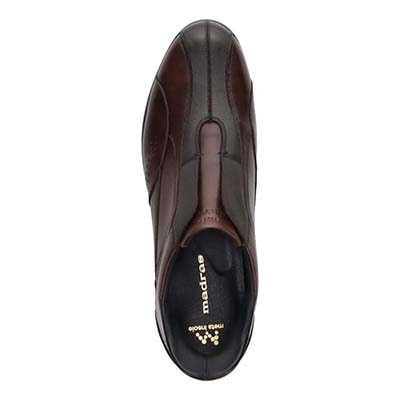 マドラス madras 特許 リカバリーメタインソール搭載シューズ  クイックフィット カジュアルレザースニーカー　M503MT D-BROWN 25.0