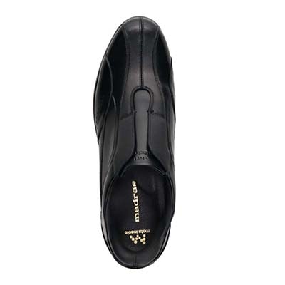 マドラス madras 特許 リカバリーメタインソール搭載シューズ  クイックフィット カジュアルレザースニーカー　M503MT BLACK 25.0