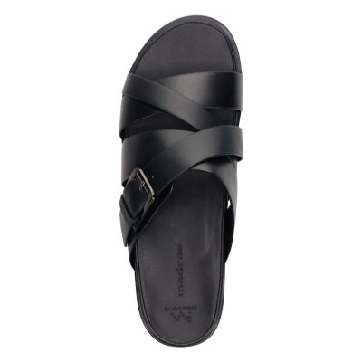 マドラス madras 特許 リカバリーメタインソール搭載シューズ  レザーサンダル  M531MT BLACK M（25.0～25.5ｃｍ）