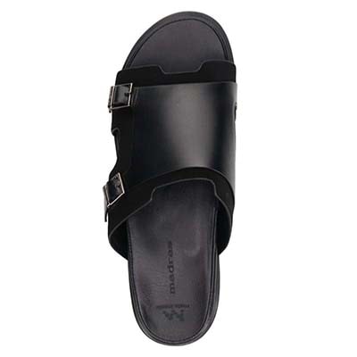 マドラス madras 特許 リカバリーメタインソール搭載シューズ  レザーサンダル  M532MT BLACK-SILKY M（25.0～25.5ｃｍ）