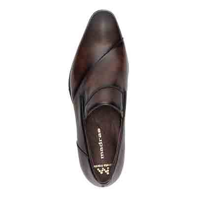 マドラス madras 特許 リカバリーメタインソール搭載シューズ  秀逸さ光る、エントリーモデル　スリッポン・ビジネスシューズ　M603MT D-BROWN 25.0