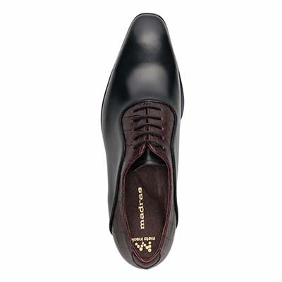 マドラス madras 特許 リカバリーメタインソール搭載シューズ  内羽根プレーントゥドレスシューズ　M641MT BLACK/D-BROWN 25.0