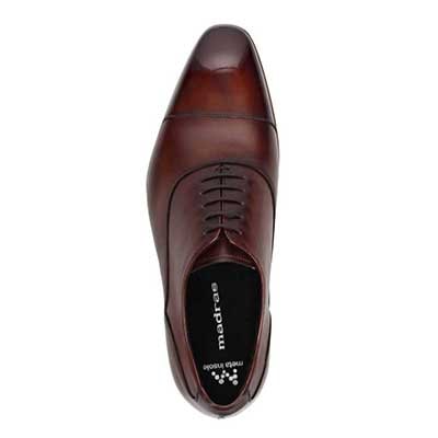 マドラス madras 特許 リカバリーメタインソール搭載シューズ  内羽根ストレートチップドレスシューズ　M792MT BROWN 25.0