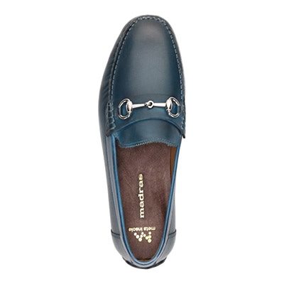 マドラス madras 特許 リカバリーメタインソール搭載  ビット付きスリッポンシューズ M8615MT BLUE 25.0