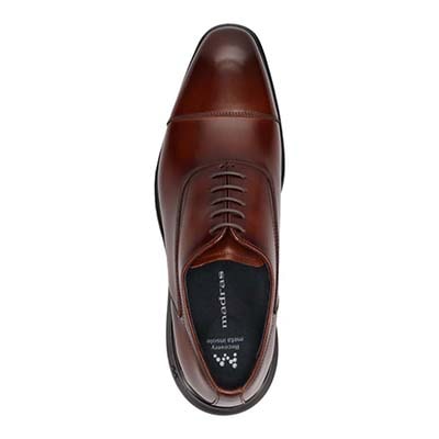 マドラス madras 特許 リカバリーメタインソール搭載シューズ  チゼルトウ 内羽根ストレートチップ リカバリードレススニーカー　M8834MT BROWN 25.0