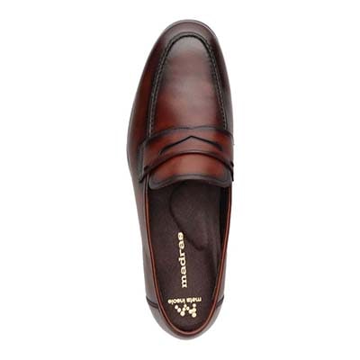 マドラス madras 特許 リカバリーメタインソール搭載シューズ  コインローファー　M921MT BROWN 25.0