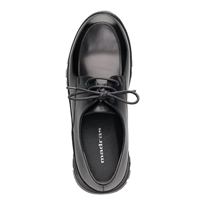 マドラス東京ファクトリー製 Vibramソール 厚底レースアップシューズ  MAL0038 BLACK M　(23.0～23.5)