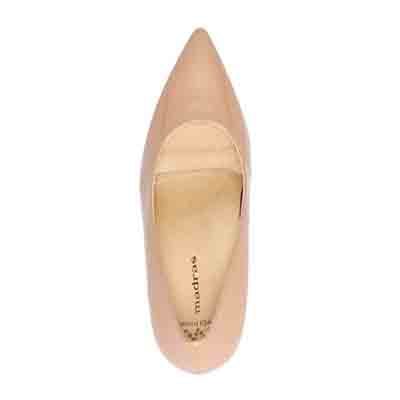マドラス madras 特許 リカバリーメタインソール搭載 7.0cm  ポインテッドトゥパンプス MAL9105MT BEIGE-ENAMEL 23.0